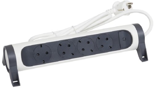 Удлинитель с заземлением и выключателем Legrand Комфорт 4х3,0м 16А 3500Вт бело-черный фото Удлинитель с заземлением и выключателем Legrand Комфорт 4х3,0м 16А 3500Вт бело-черный картинка